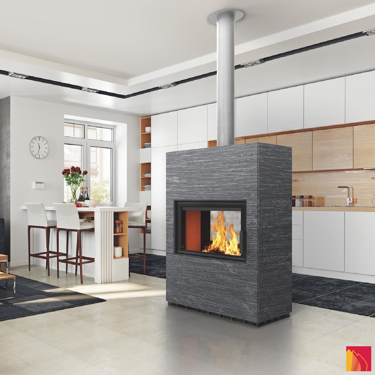 Tulikivi LAMU Wood stove with soapstone